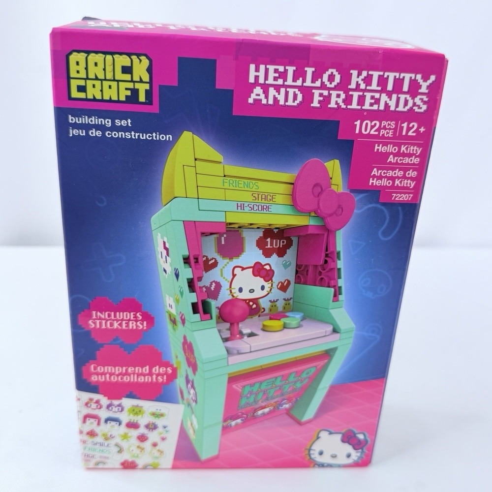 BrickCraft Hello Kitty‎ & Friends Arcade Building Set 102 Pieces W/ Stickers New